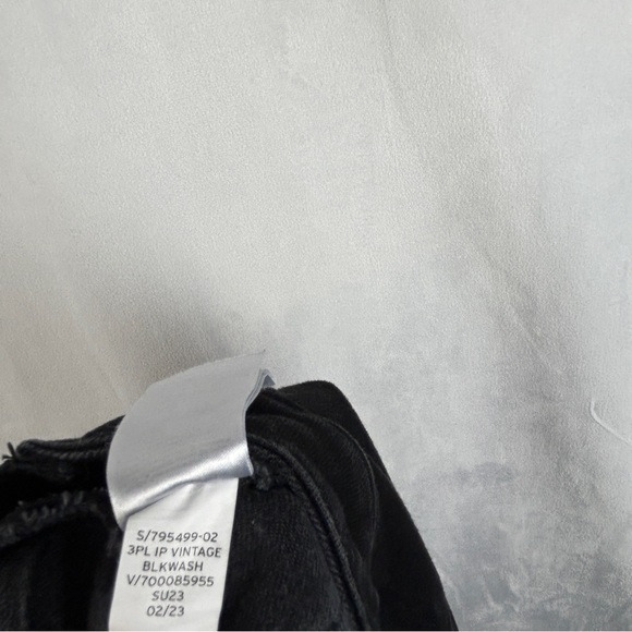 GAP Maternity Vintage Slim Black Jeans Side Inset Panel Size 12/31 reg‎ - Picture 7 of 8